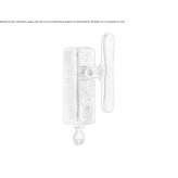 Bronze window handle with lock on the back plate Anthiro