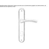 Brass handle on a sign with a lock Galax