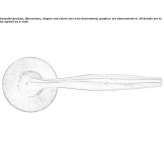 Bronze door handle on a rosette Gillen
