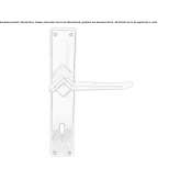 Bronze door handle on the back plate Gillen