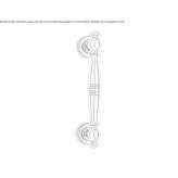 Brass pull handle Sunbury