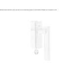 Bronze window handle with lock Anthiro