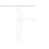 Brass handle on the back plate Sunbury