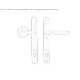 Iron exterior door handle Anthiro