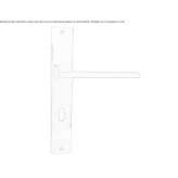 Door handle on the backplate Sunbury
