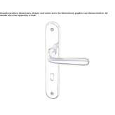 Brass handle on a sign with a lock Szelkow