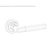 Steel handle on a rosette Sunbury