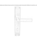 Bronze door handle on the back plate Mamolar
