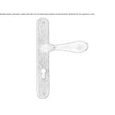 Brass handle on the back plate Winnett