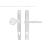 External handle on a plate with a lock Anthiro