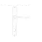 Brass handle on the back plate Sunbury