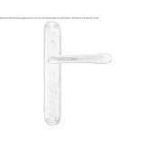 Bronze door handle on the back plate Anthiro