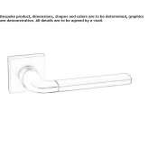 Zamak handle on a rosette Corsept