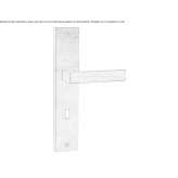 Door handle on the backplate Sunbury