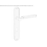 Steel handle on the back plate Sunbury