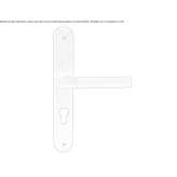Door handle on the backplate Sunbury