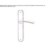 Brass handle on the back plate Boonton