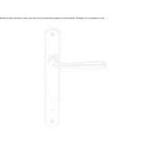 Brass handle on the back plate Sunbury