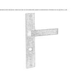 Brass handle on the back plate Winnett