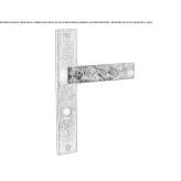 Brass handle on the back plate Winnett
