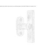 Bronze door handle on the back plate Anthiro