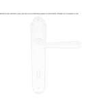 Wrought iron door handle on backplate Cocoyol