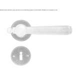 Iron handle on a rosette with a lock Veladero