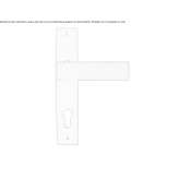 Iron handle on the back plate Iguape