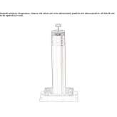 Extendable post with base plate Shimsk