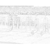 Bicycle rack made of galvanized steel Claudio