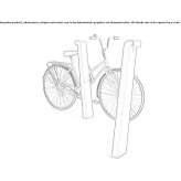 Steel bicycle stand/post Ploce