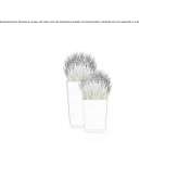 Tall square cement flowerpot with lighting Doemitz