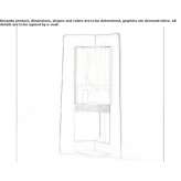 Digital advertising totem made of three-sided galvanized sheet metal Dunham