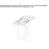 Information stand made of galvanized sheet metal Dunham