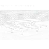 UHPC picnic table with integrated benches Oguz