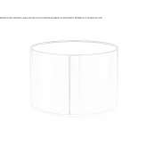 Round stainless steel flowerpot Lumino