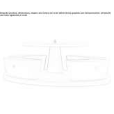 Round picnic table with integrated benches Muzo