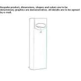 Ashtray made of galvanized steel Morestel