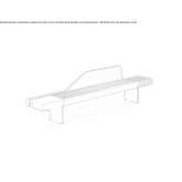 Wooden bench Florey
