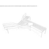 Solid wood bench with backrest Leczna