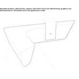 Fiberglass bench Noonan