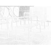 A bench made of steel and wood without a backrest Hradyzk
