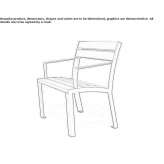 Garden chair made of steel and wood Andwil