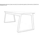 Steel table for public places Caleras