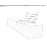 Garden chair made of steel and wood Gniezno