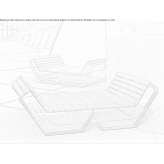 Garden chair made of steel and wood Strzelno