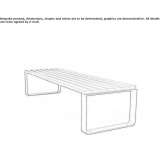 Low table for public places Juncosa