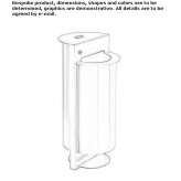 Waste bin with ashtray Spentrup