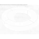 Round, backless modular concrete bench Granera