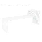 Metal bench without backrest Poman